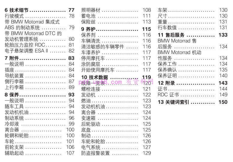2014款 宝马BMW K1600 GT 使用说明书