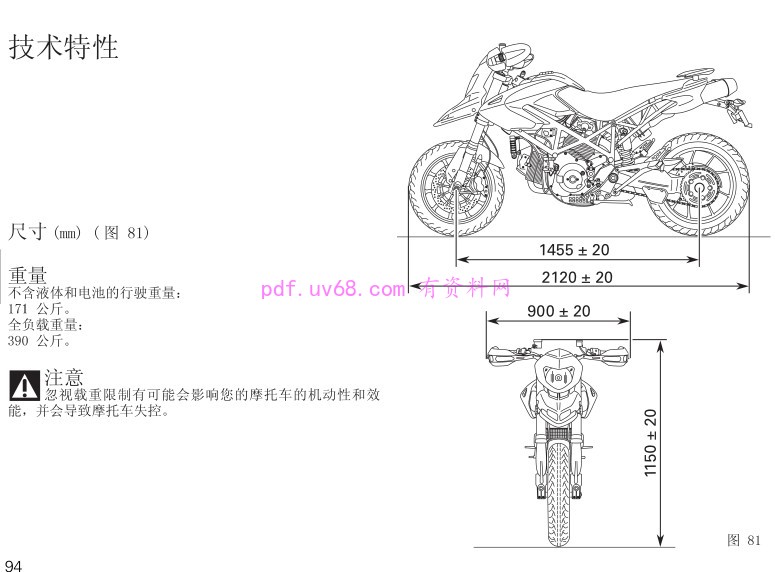 2010 杜卡迪Hypermotard 1100 EVO使用说明书 车主指南中文含电路图
