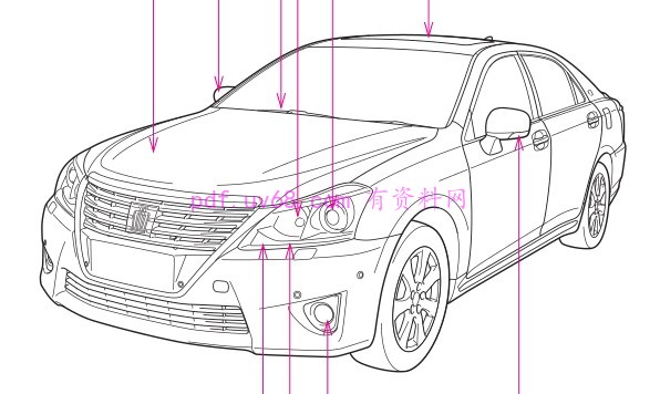 2010-2014 丰田皇冠车主使用说明书 用户指南 2011-2012-2013