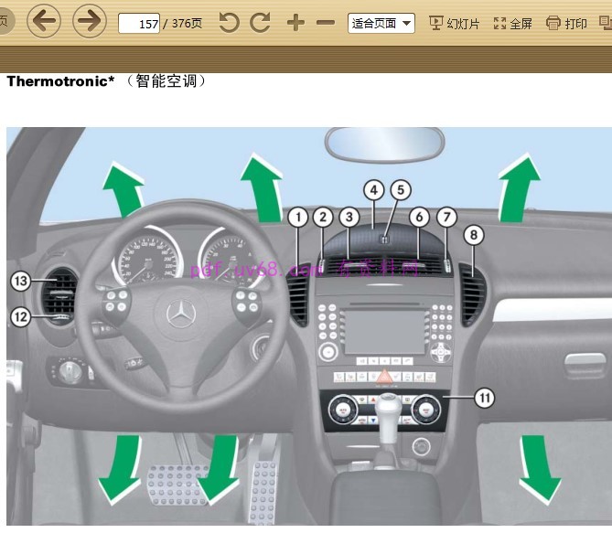2004-2008 奔驰SLK200 K SLK350 slk280车主使用手册 2006