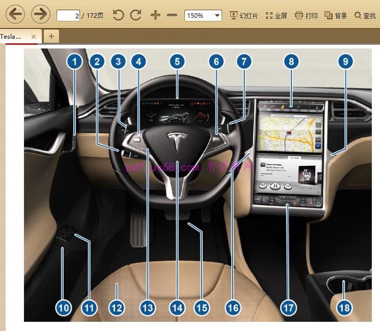 2017 特斯拉Tesla Model S 使用说明书 操作指南 2016