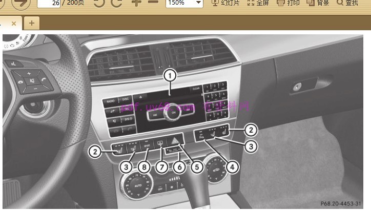 2011-2014 奔驰c63 amg使用手册 操...